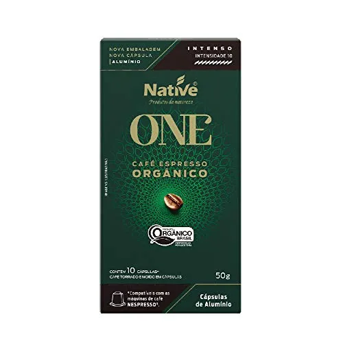 Native, Caf Orgnico Em Cpsula Intenso 50g - Compatvel Com Nespresso, Contm 10 Cpsulas